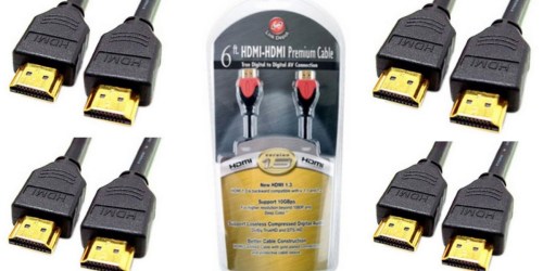 Walmart.com: 3 Packs of Link Depot Gold-Plated High-Speed HDMI Cables Only $5.49