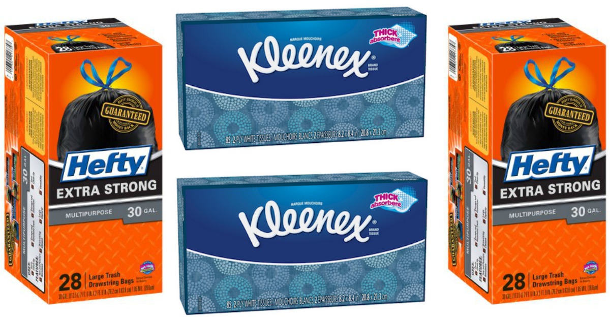 CVS Great Buys On Hefty Trash Bags & Kleenex After Extra Buck