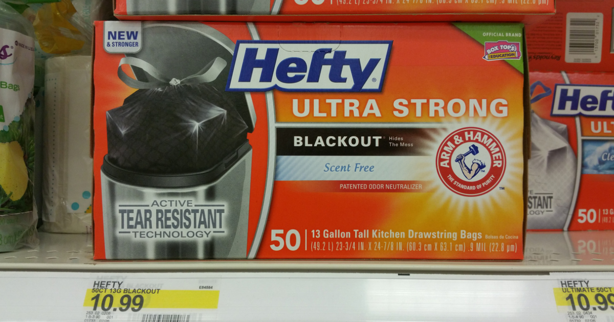 New 1.50/1 Hefty Trash Bags Coupon + Nice Deals at Target & CVS