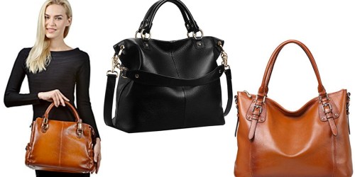 Amazon: Kattee Soft Leather Tote Bag Only $47.19 Shipped (Reg. $86.99) + More Handbag Deals