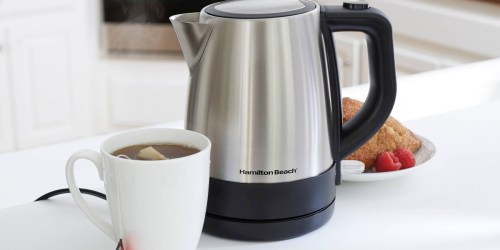 Hamilton Beach Stainless Steel Electric Kettle Only $15.88