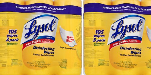 Walmart.com: FREE Lysol Disinfecting Wipes 3-Pack After Cash Back (NEW TopCashBack Members)
