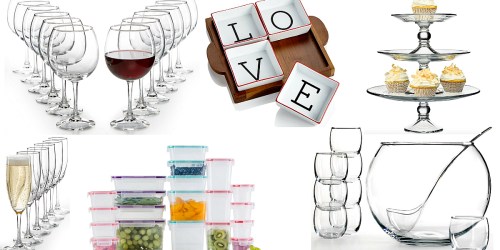 Macy’s.com: 50% Off Kitchen Items = 12-Piece Wine Glass Sets $15, Cake Stands $21.50 + More