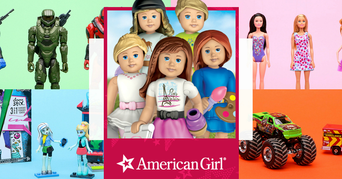 Mattel Toys Starting at Just $1 (American Girl Mega Bloks, Barbie Items,  Fisher-Price & More)