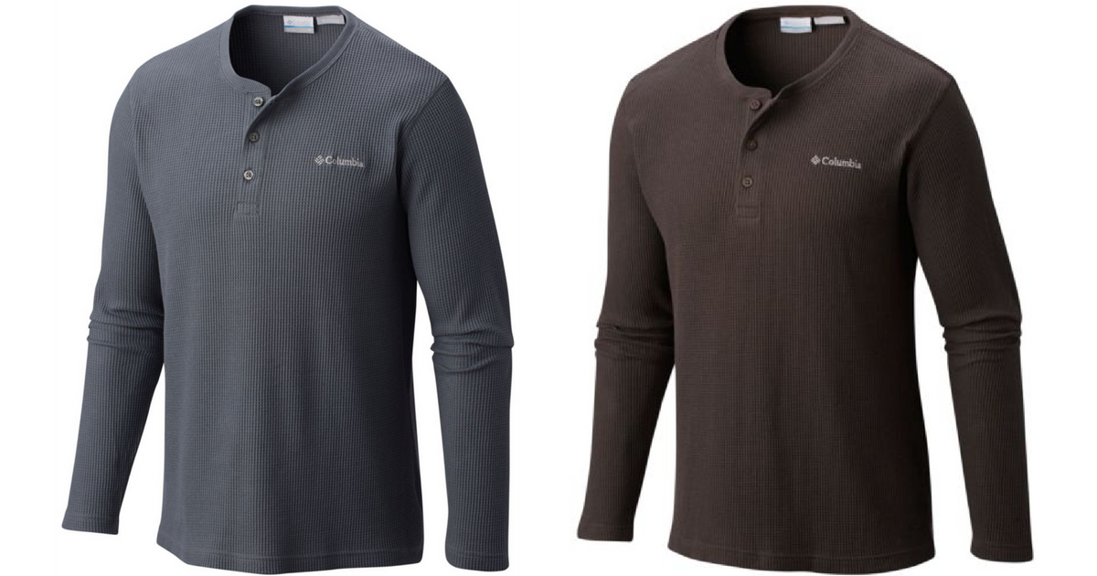 Columbia Men's Long Sleeve Henley Shirts Only 18 Shipped (Regularly