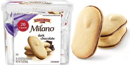 Amazon: Pepperidge Farm Milano Cookie Tub Only $6.82 Shipped (Just 34¢ Per Pack)