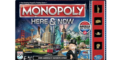 Monopoly Here & Now Board Game ONLY $6 (Regularly $9.99)