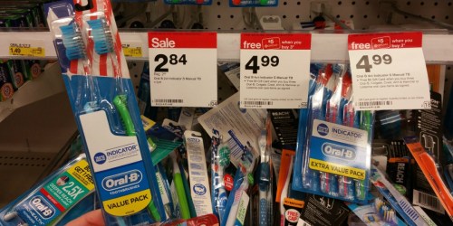 Target: Oral-B Indicator Toothbrush Twin Pack Only 84¢ (+ Nice Deals at CVS)