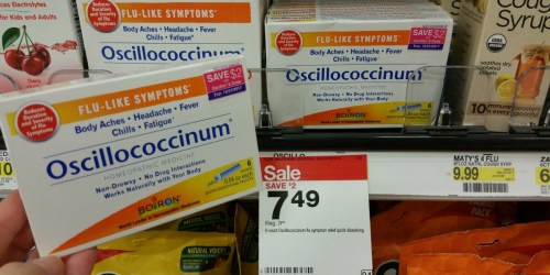 Target: Oscillococcinum Homeopathic Medicine 6 Dose Pack Only $2.49 (Reg. $9.49)
