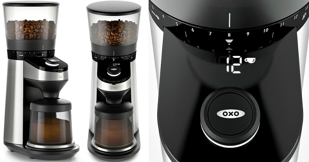 OXO on Conical Burr Coffee Grinder with Integrated Scale