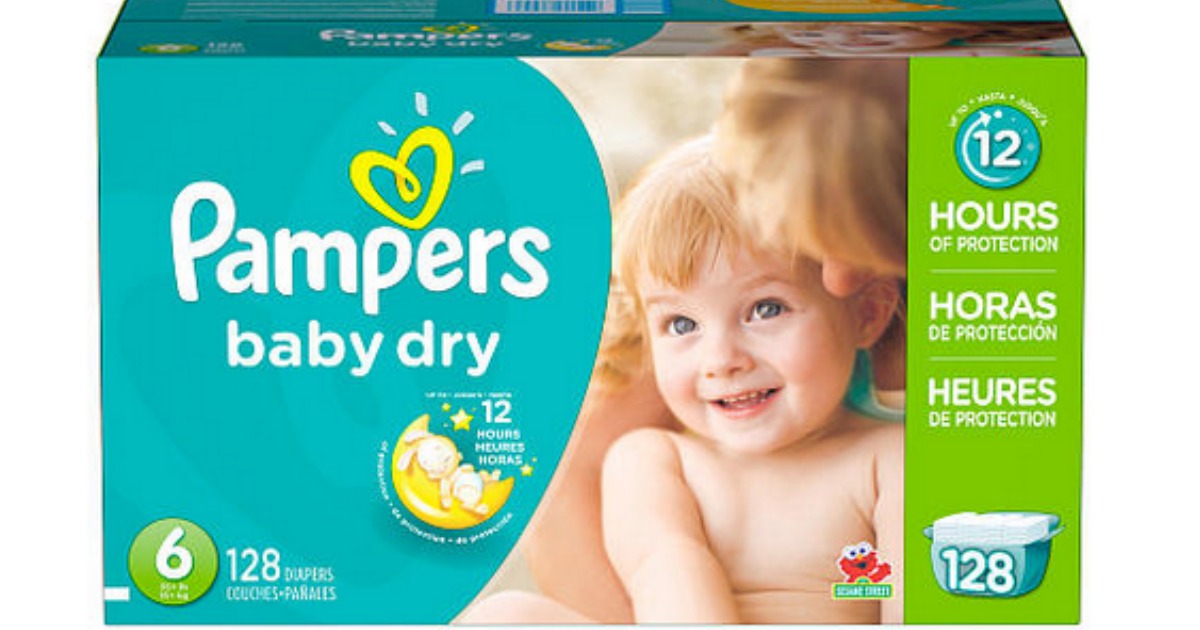 Pampers Baby Dry Diapers, Size 6 