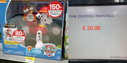 Walmart: Paw Patrol Zoomer Marshall Interactive Pup Possibly ONLY $20 (Regularly $59)
