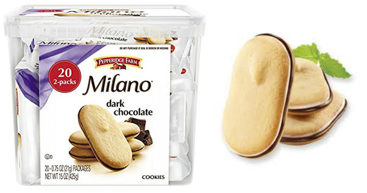 Amazon: TWENTY Pepperidge Farm Milano Cookie 2-Count Packs Only $6.82 ...