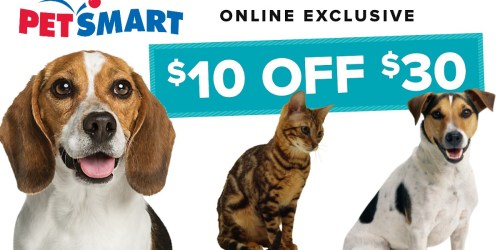 PetSmart.com: $10 Off $30 Online Purchase = $47 worth of Dog Products Only $25.37