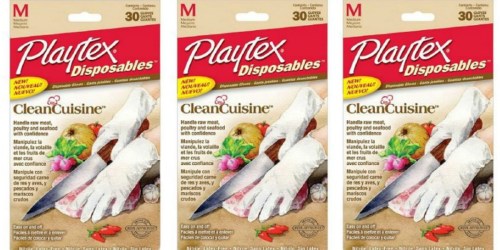 Amazon: 30 Count Pack of Playtex Disposables CleanCuisine Gloves Only $1.75 Shipped