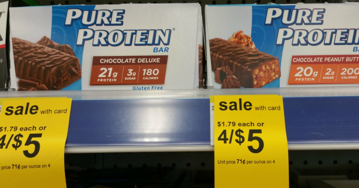 Walgreens Pure Protein Bars Only 75¢ Each