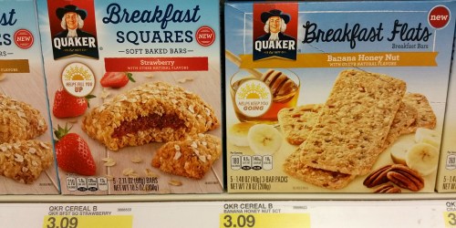 Target: Quaker Breakfast Flats ONLY 36¢ Each After Checkout51 Rebate (Regularly $3.09)