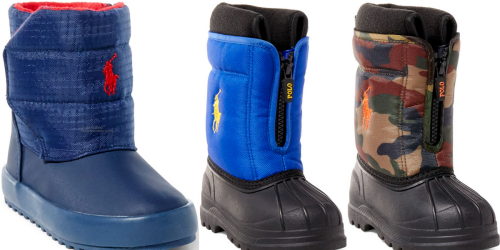 Ralph Lauren: Extra 30% off Sale Items = Toddler Boys Fleece Lined Boots Only $17.49 (Regularly $42+)