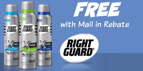 FREE Right Guard Xtreme Dry Spray at Walgreens and CVS (After Mail-In Rebate)