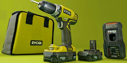 HomeDepot.com: Ryobi One+ Drill/Driver Kit AND Impact Driver Tool Only $79 ($178 Value)
