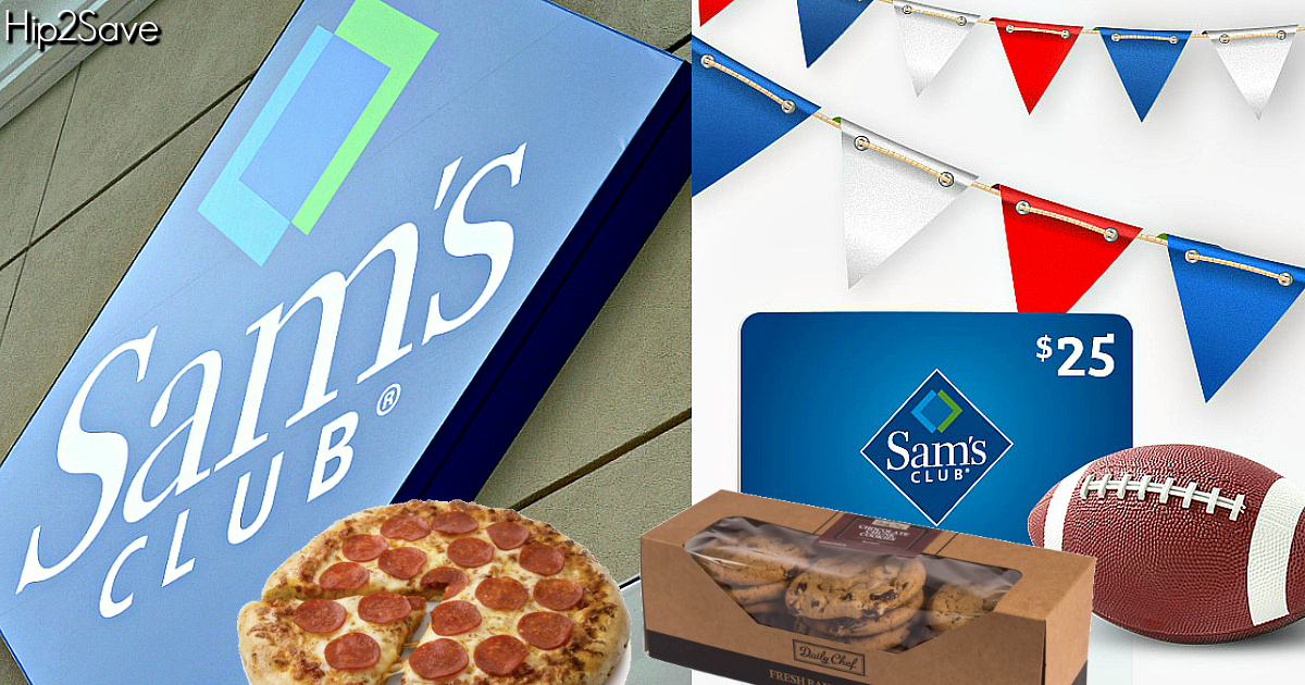 Ready for the Super Bowl? 1-Year Sam's Club Membership, $25 Gift Card,  Pizza & Cookies Just $45