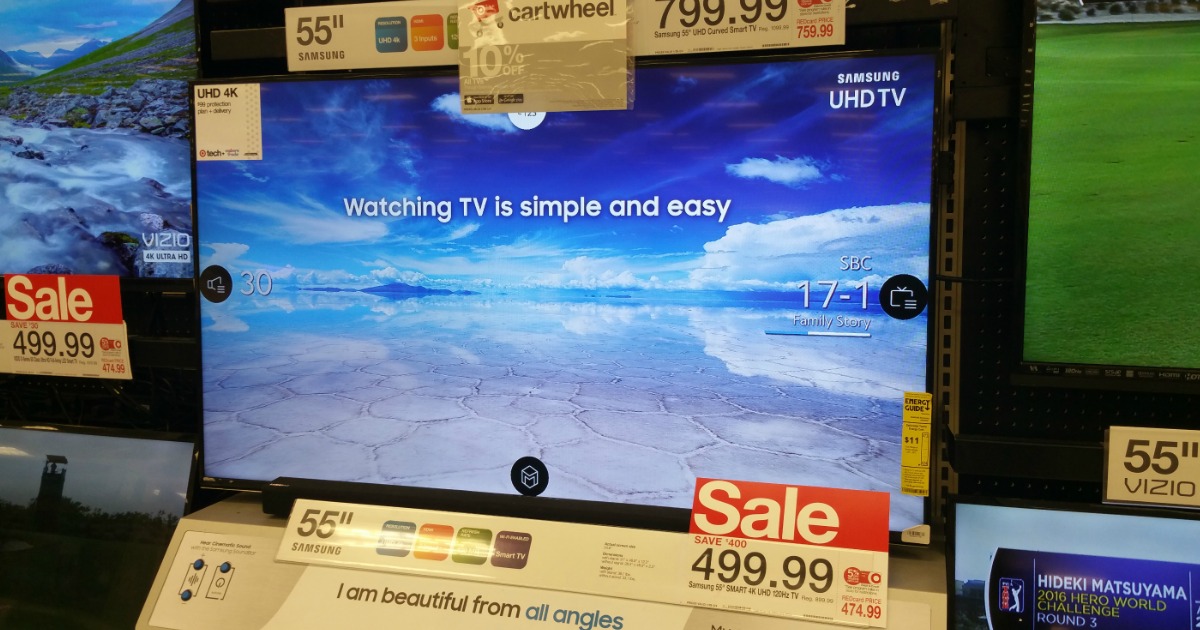 Target Shoppers! Save OVER $400 on this Samsung 55&quot; 4K UHD Smart LED HDTV - Hip2Save