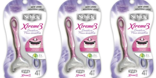 New $3/1 Schick Disposable Razor Pack Coupon = Xtreme 3 Razor 4-Packs Only $2.66 at CVS