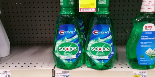 CVS: Scope Mouthwash 1 Liter Bottles Only 49¢ Each + Free Colgate Toothpaste (Starting 1/29)