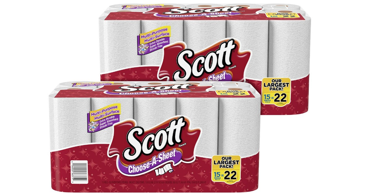 Amazon THIRTY Scott Paper Towels MEGA Rolls Only 15.98 Shipped ( = 53