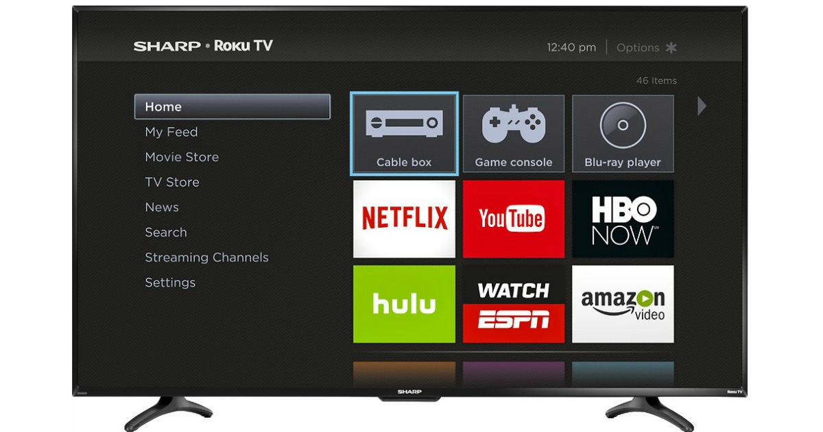 Best Buy Sharp 55" LED Smart Roku HDTV Only 329.99 w/ Free Delivery