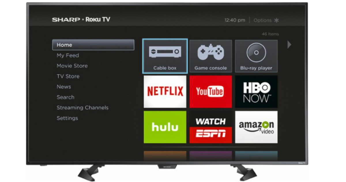 Sharp 50" LED 1080p Smart Roku HDTV Only 274.99 Shipped