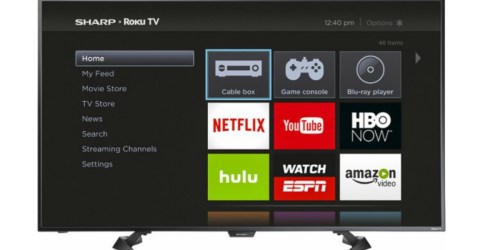 BestBuy.com: Sharp 50″ LED 1080p Smart Roku HDTV Only $274.99 Shipped (Regularly $429.99)