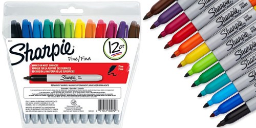 Amazon: 12 Sharpie Fine Point Permanent Markers w/ Re-Sealable Pouch Only $4.58 (Add-On Item)