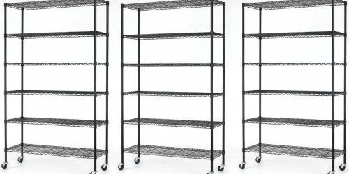 Commercial 6 Tier Layer Shelf Adjustable Wire Metal Shelving Rack $49.99 Shipped (Reg. $199.99)