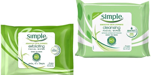 Amazon: Simple Facial Wipe Packs $2.66 Each Shipped + Nice Deals on St. Ives Face Scrub & More