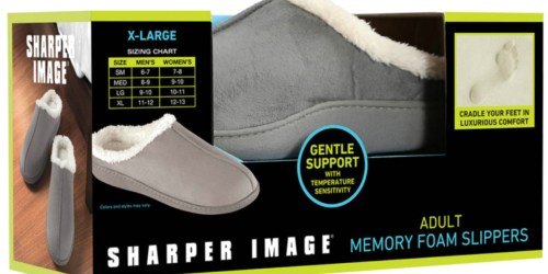 Sharper Image Memory Foam Slippers Only $4.88