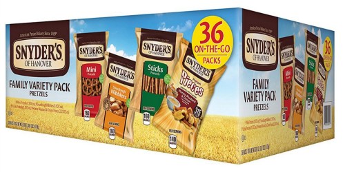 Amazon: Snyder’s of Hanover Pretzel 36-Count Variety Pack Only $8.16 Shipped (Just 23¢ Each)