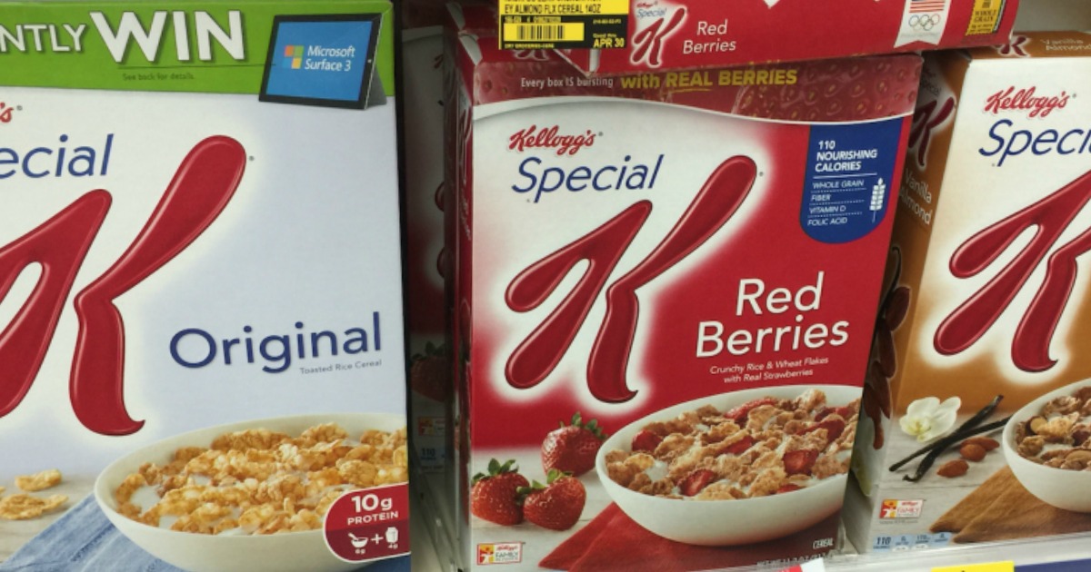 New Buy 2 Get 1 Free Kellogg's Special K Cereals Coupon = Only $1.66 