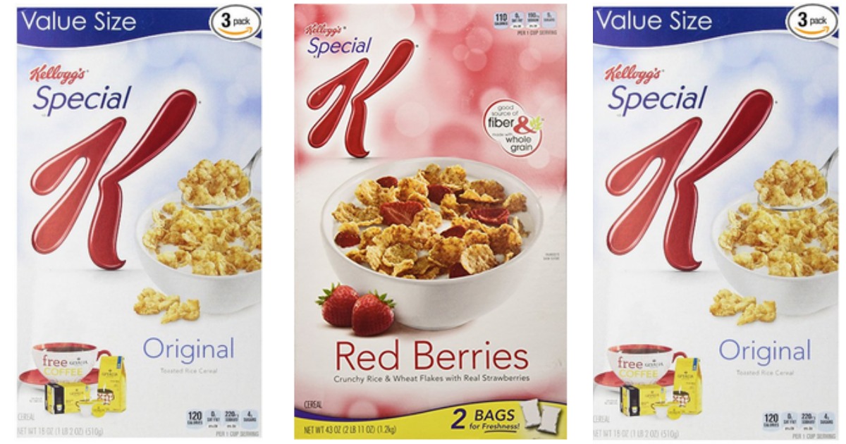 Amazon Special K Value Size Cereal Boxes 3Pack Only 6.27 Shipped