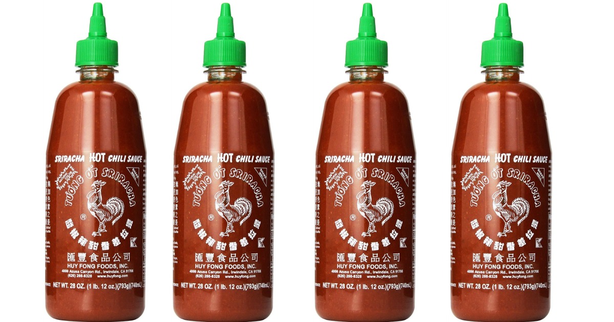 bottles of sauce included in the sriracha shortage