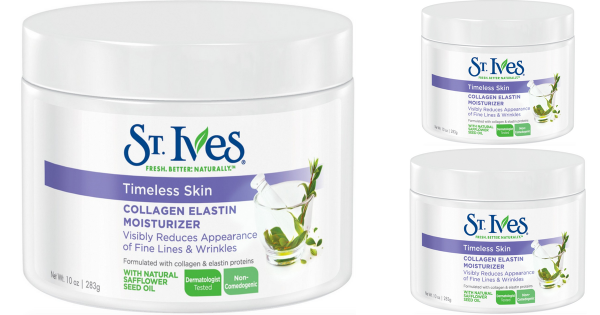 Amazon St. Ives Collagen Elastin Facial Moisturizer Only 4.08 Shipped