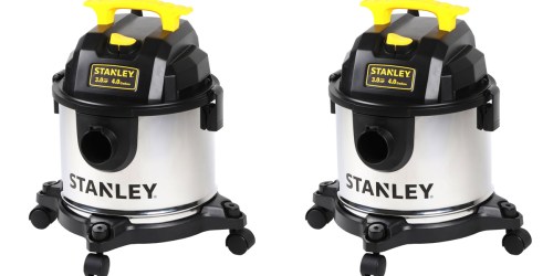 Walmart.com: Stanley 4-Gallon Stainless Steel Wet/Dry Vacuum Only $19.97 (Regularly $29.97)