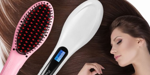 Amazon: Magicfly Hair Straightening Brush Only $16.39