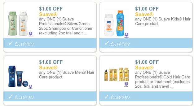 5 NEW Suave Hair Care Coupons = BIG Savings at Target, Walmart, CVS