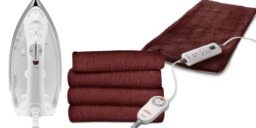 Amazon: Nice Savings On Sunbeam Home Items = Heated Throw Only $19.96 (Regularly $39.33)