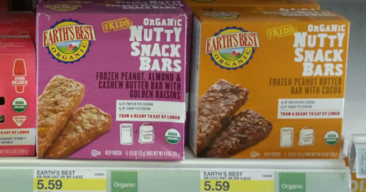 Target Earth's Best Organic Frozen Snack Bars Only 2.44 (Regularly 5.59) No Coupons Needed