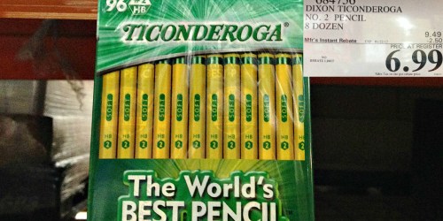Costco Shoppers! Dixon Ticonderoga #2 Pencils 96-Pack Possibly ONLY $6.99