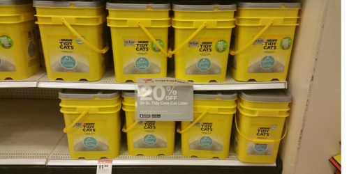 Stock Up! Tidy Cats Cat Litter 35lb Containers Only $7.09 Each at Target (After Gift Card)