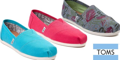 Journeys.com: Women’s TOMS Classic Slip On Casual Shoes Only $29.99 Each (Regularly $54.99)