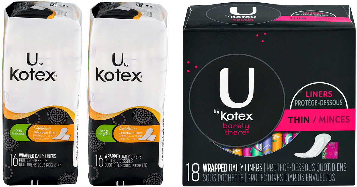 *HOT* 2/1 ANY U by Kotex Liners, Pads Or Tampons Coupon (No Size Limits!) = FREE at Walmart & CVS